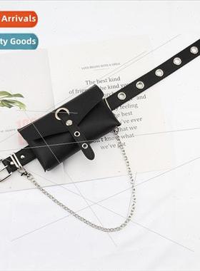 Full hole punk belt jk accessories can put cell phone bag ch