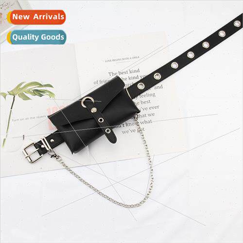 Full hole punk belt jk accessories can put cell phone bag ch