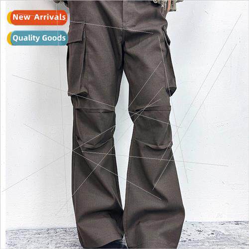 Fall Winter Large Pocket Pleated Workwear Commuter Micro Wor