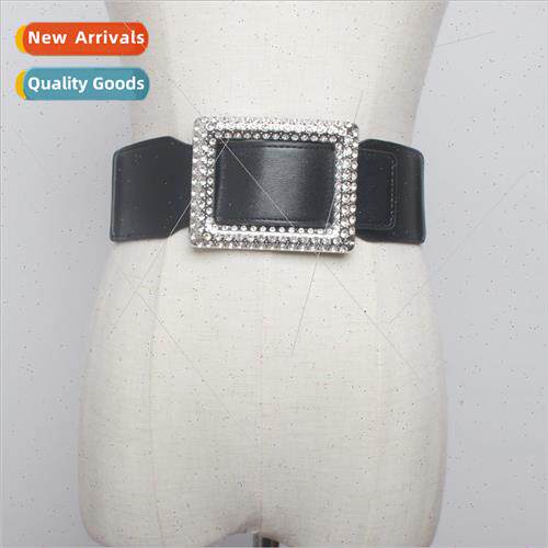 Hundred fur coat black elastic elastic women waistband wide