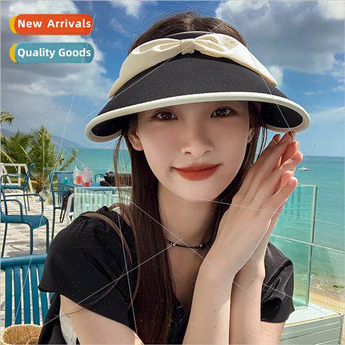 New sun hat female outdoor riding show face small sunshade f