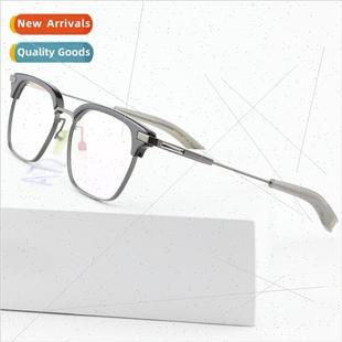 frame male myopia Pure female eyeglasses glasses squa tanium