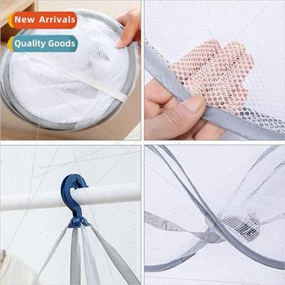 Clothes basket clothes drying net household double lay flat