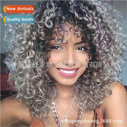 Afro Wig Europe Ladies Pompadour Wigs