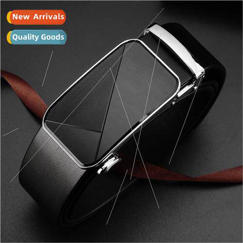 Automatic buckle belt male leather youth casual business wes