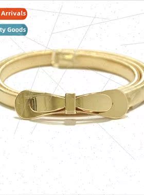 Europe new metal spring waist chain ladies hundred match pea