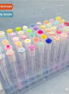 new Tube Floral Eyelash BrushReusable Transparent Tube Eyela