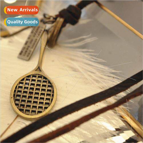 Vintage Men Leather Necklace Long Women Sweater Chain Cute B