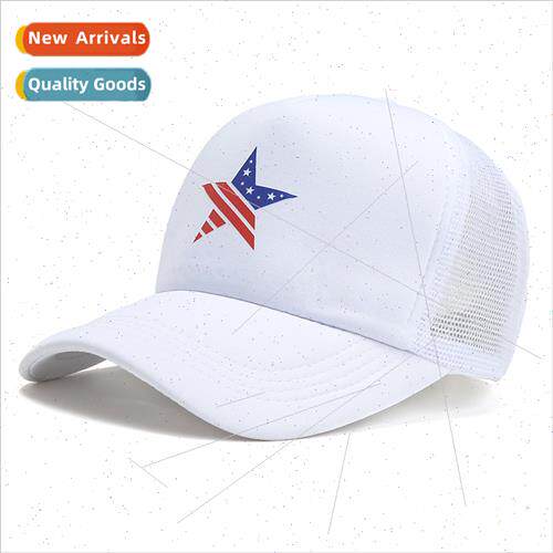 Pentagram sun screen hat fashion men and women printed Ameri