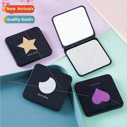Small mirror portable cute cartoon makeup mirror double-side