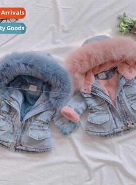 Childrens clothing girls cowboy cotton clothing winter thick