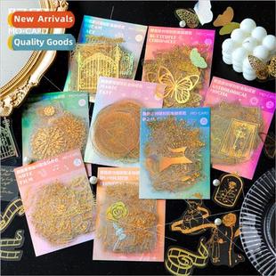 Laser Pack DIY Gold Color Series Dream Golden Sticker PET