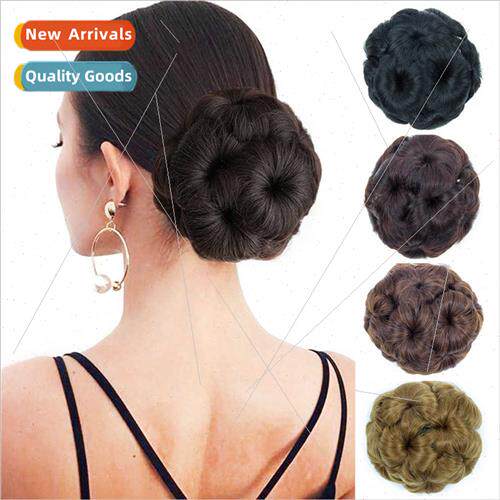Wig Hair Buns Grab Clip Pod Head ne Flowers Women Wig Buns F