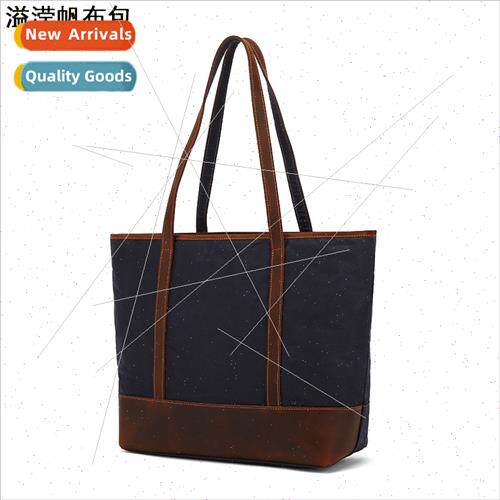 Slanting Cross Hanging Bag Ladies Batik Canvas Shoulder Tote