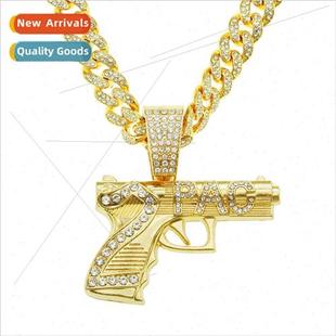 cool diamonds gun Europe necklace hop pendant hip