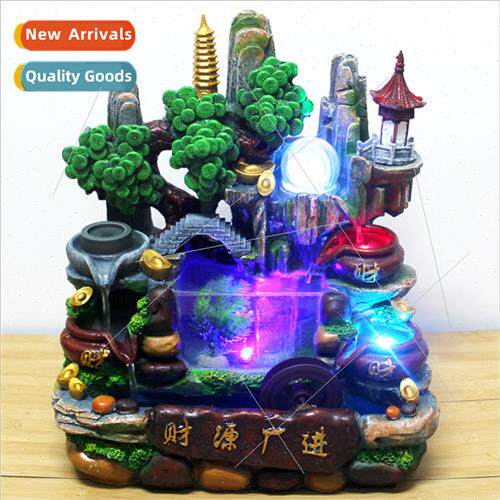 New flowing water strong fog resin ornaments wealth and pros