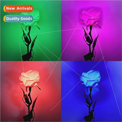 G1392 7-color light up rose High light  Stage permance  prop