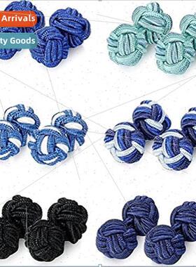 Handmade Braided Rope Buttons Chinese Knot Cufflinks Knotted