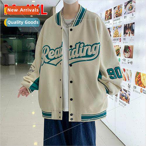 2023 Spring Autumn Men Jacket Sweatshirt Men Casual Loose Ba