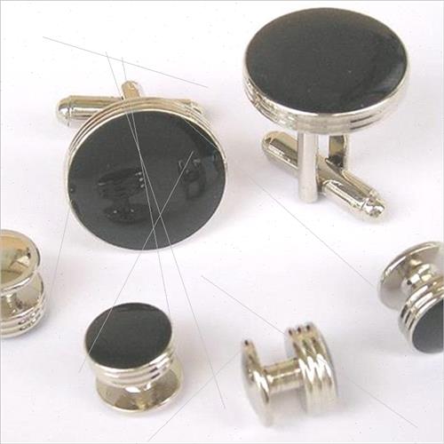 Cufflinks Dress Buttons Set 6 Gold Round de Cuff Studs Jewel