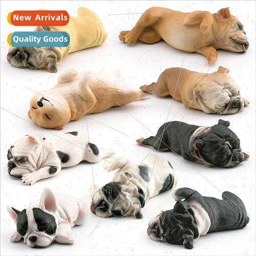 simulation animal dog model sleeping French bulldog Shiba In