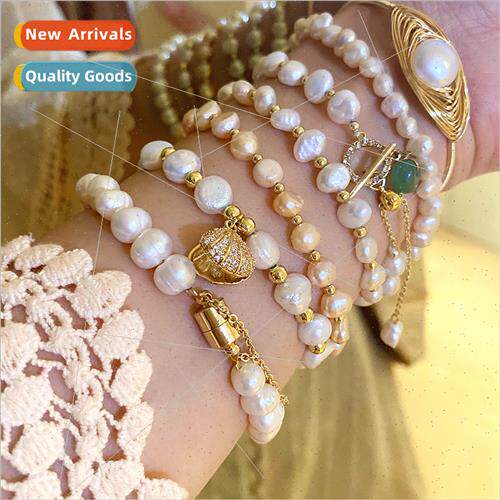 Plated Jade Tassel Bracelet French Elegant Strings HJewelry