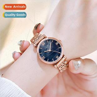 women simple fashion Steel waterproof watch hundred qua band