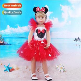 dot dress children New baby polka princess birth girls