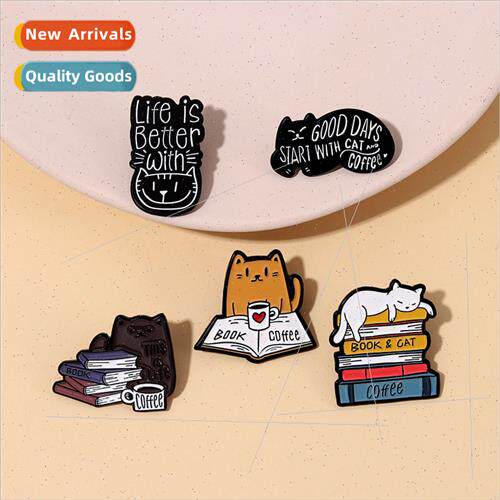 Cute Book Cartoon Love Book Cat Lazy Cartoon Crter Peplum Co