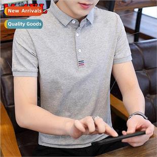 tide brnew sleeved shirt bod half men cotton Polo summer