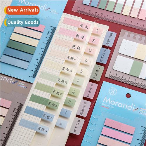 mple ins Creative PET Morandi Color Sticky Notes Flipchart I