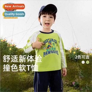 Woof team boys T-shirt 100 cotton shoulder sleeve cartoon 20