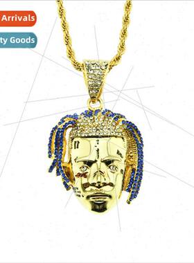 Europe hip-hop artist xxxtentacion head pendant necklace men