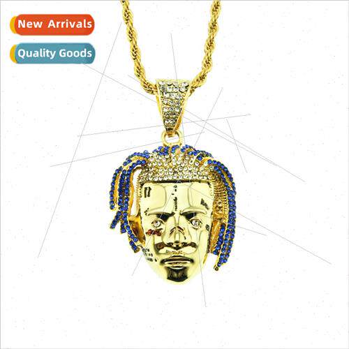 Europe hip-hop artist xxxtentacion head pendant necklace men