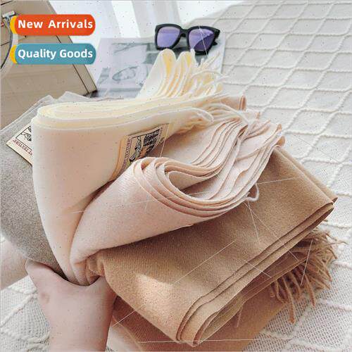 Cashmere scarf feel winter warm couple solid color imation c