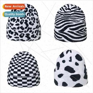 cap adult plaid winter jacquar zebra warm leopard Autumn cow