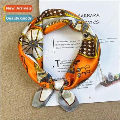 Mulberry silk printed silk scarf 53cm silk carriage small sq