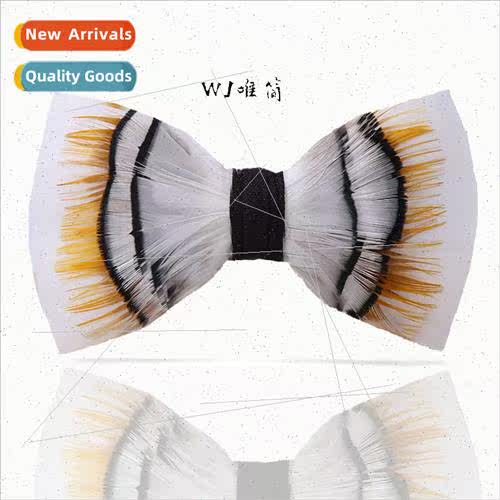 234 Whe Feather Men Bow Tie Men Women Wedding Bow Tie Men Bo