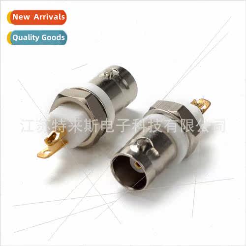 Pure copper BNC female chassis connector Whe rubber insulate