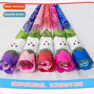 Bear Rose Soap Flower Teacher Day Valentine Day s Corporate