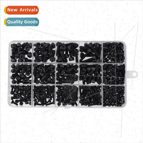 500pcs M3 M4 M5 black cup head hexagon socket set screws nut