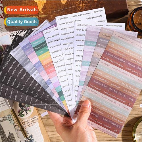 English letters handbook stickers stickers ins handbook coll