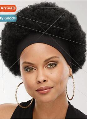 Hairband Wigs Europe Wigs Ladies Short Curly Hair Fluffy  He