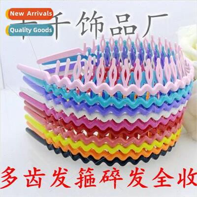 Wave teeth hair bands women face wash comb teeth hairpin chi