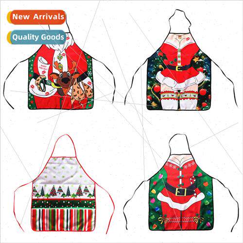 Santa Claus Apron Instant  Party Dress Christmas Decoration