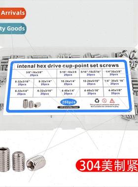 280pcs Stainless Steel 304 UK American Hexagon Socket Hexago