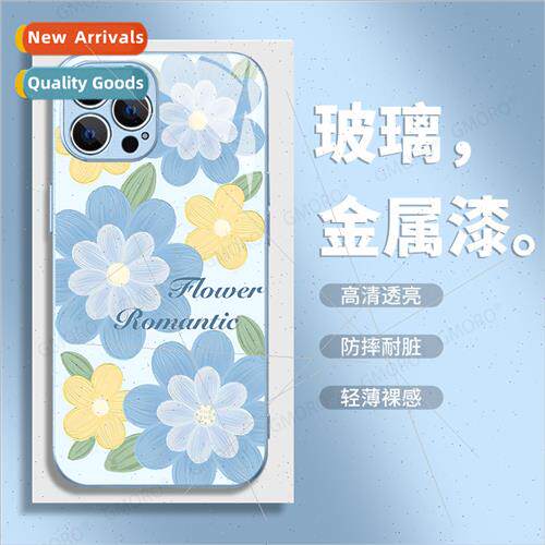 ins wind fresh apple 14promax phone case new iphone13 glass