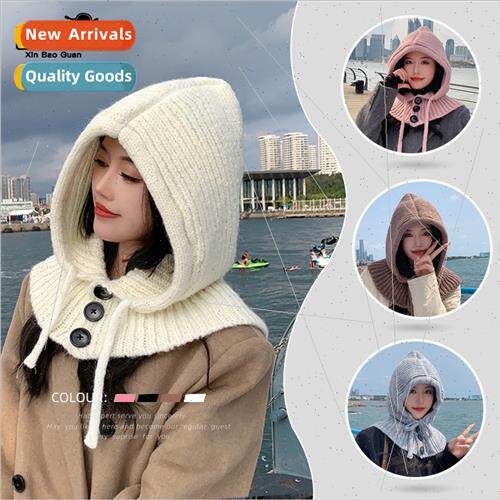 8389 Korean  Barak Rafa hat winter warm shawl onePCS set hea