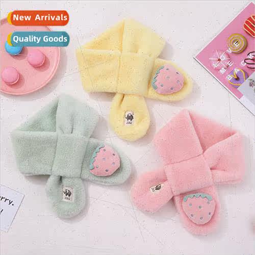 Children scarf female winter boys baby cute cartoon plush sc