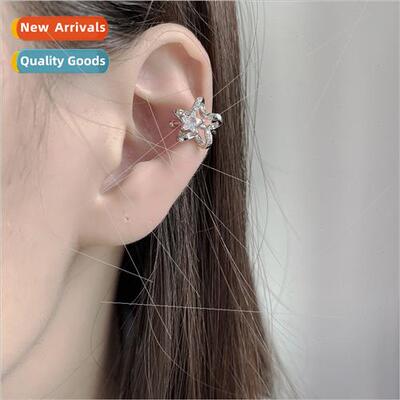 Skeleton pentagram ear clip whout ear holes fashion small ex